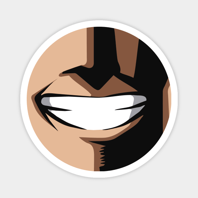 Hero Smile Face Mask Magnet by walterorlandi